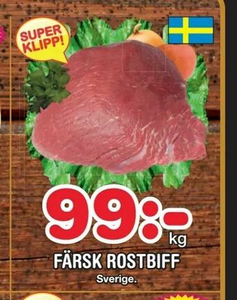 Nya Pulsen Färsk rostbiff erbjuda