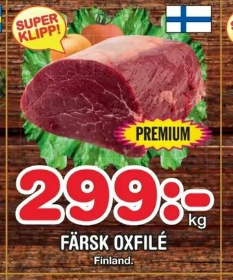 Nya Pulsen Färsk oxfilé erbjuda