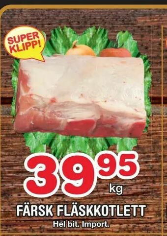 Nya Pulsen Färsk fläskkotlett erbjuda