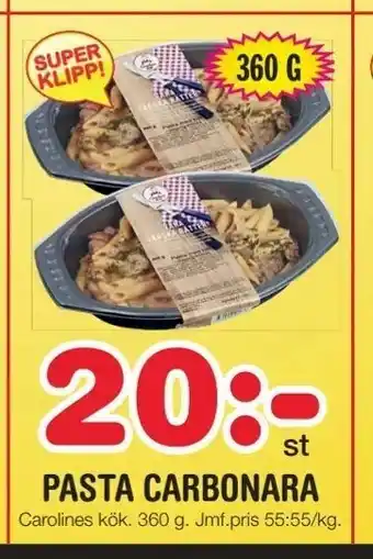 Nya Pulsen Pasta carbonara erbjuda