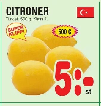 Nya Pulsen Citroner erbjuda