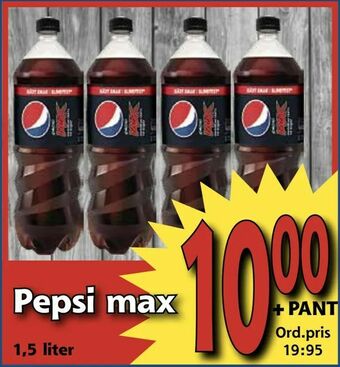Supergrossen Pepsi max erbjuda