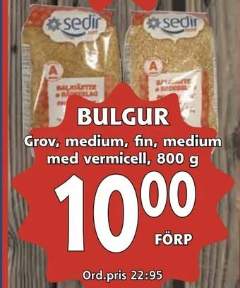 Supergrossen Bulgur erbjuda