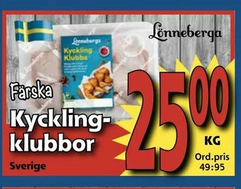 Supergrossen Kyckling klubbor erbjuda