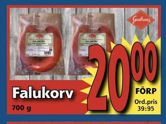 Supergrossen Falukorv erbjuda