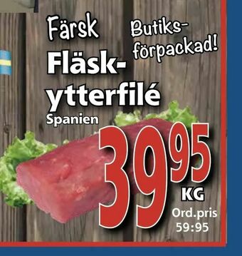 Supergrossen Färsk Fläskytterfilé erbjuda