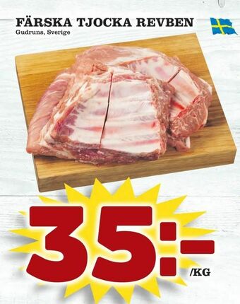 Supergrossen Färska tjocka revben erbjuda