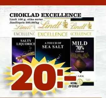 Supergrossen Choklad excellence erbjuda