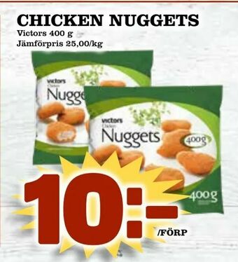 Supergrossen Chicken nuggets erbjuda