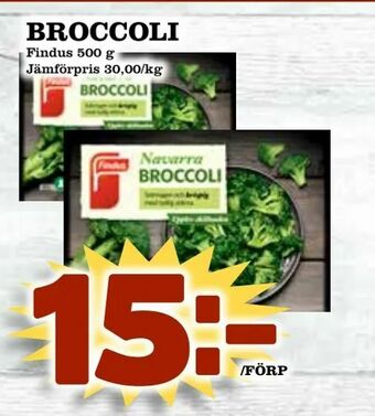Supergrossen Broccoli erbjuda