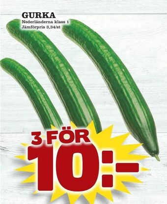 Supergrossen Gurka erbjuda