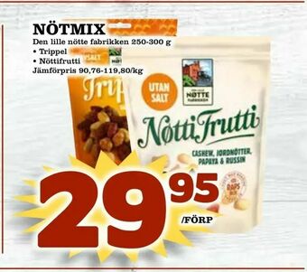 Supergrossen Nötmix erbjuda