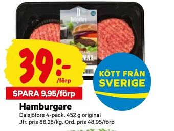 City Gross Hamburgare erbjuda