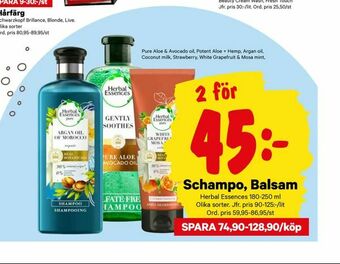 City Gross Schampo, Balsam erbjuda