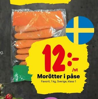 City Gross Morötter i påse erbjuda