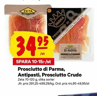 City Gross Prosciutto di Parma, Antipasti, Prosciutto Crudo erbjuda