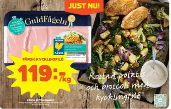Coop Forum GuldFågeln Färsk Kycklingfilé 600-800g erbjuda