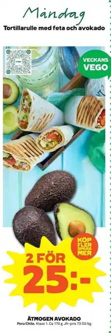Coop Forum Ätmogen Avokado 170g erbjuda