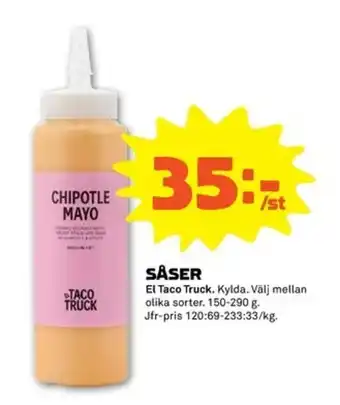 Coop Forum El Taco Truck Såser 150-290g erbjuda