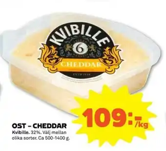 Coop Forum Kvibille Ost - Cheddar 500-1400g erbjuda