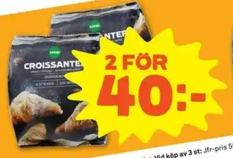 Coop Forum Coop Croissanter 2st 330g erbjuda