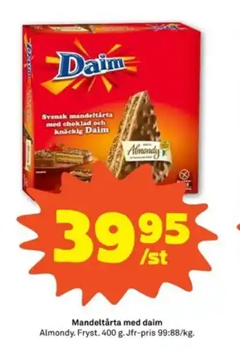Almondy Mandeltårta med daim 400g