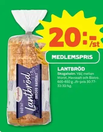 Skogaholm Lantbröd 600-650g