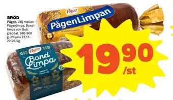 Coop Pågen Bröd 680-900g erbjuda