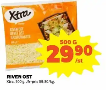 Coop Extra Xtra Riven Ost 500g erbjuda