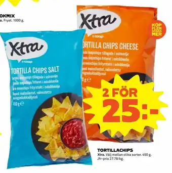 Coop Extra Xtra Tortillachips 450g erbjuda