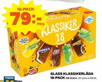 GB Glass Klassikerlåda 18-pack