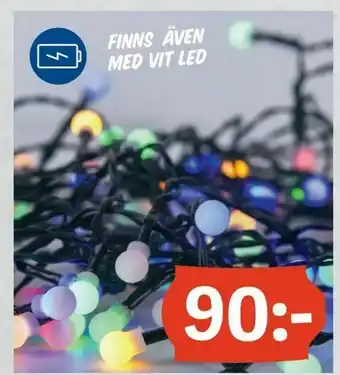 Batteridrivna LED-ljusslingor med timer