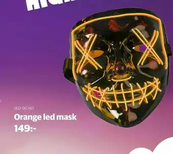 Orange led mask