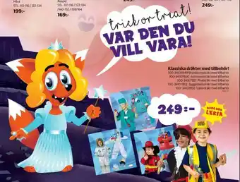 Lekia Klassiska dräkter med tillbehör! erbjuda