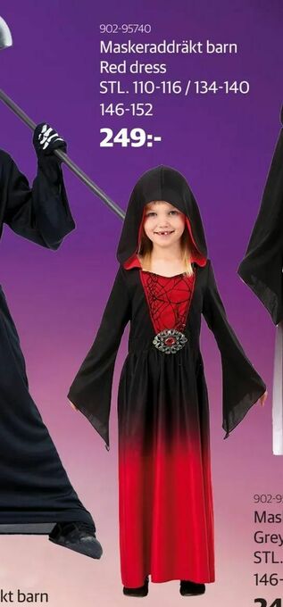 Lekia Maskeraddräkt barn Red dress erbjuda