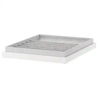 IKEA Komplement Utdragbart hyllplan med insats, vit, 50x58 cm erbjuda