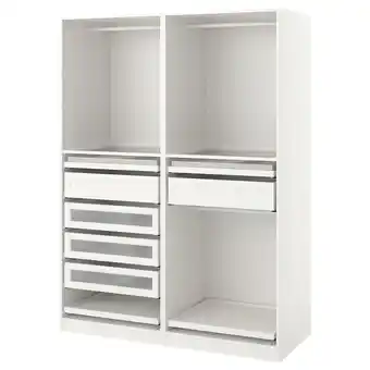 IKEA Pax Garderobskombination, vit, 150x58x201 cm erbjuda