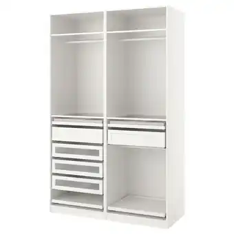 IKEA Pax Garderobskombination, vit, 150x58x236 cm erbjuda