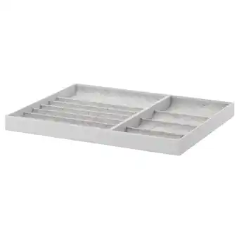 IKEA Komplement Insats för utdragbart hyllplan, ljusgrå, 75x58 cm erbjuda