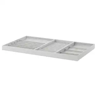 IKEA Komplement Insats för utdragbart hyllplan, ljusgrå, 100x58 cm erbjuda