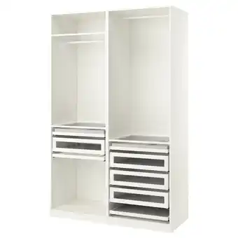 IKEA Pax Garderobskombination, vit, 150x58x236 cm erbjuda