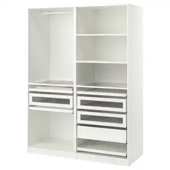 IKEA Pax Garderobskombination, vit, 150x58x201 cm erbjuda