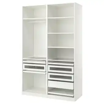IKEA Pax Garderobskombination, vit, 150x58x236 cm erbjuda