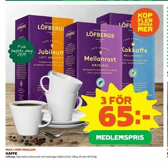Coop Extra Kaffe erbjuda