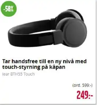 Tar handsfree till en ny nivå med touch-styrning pä käpan