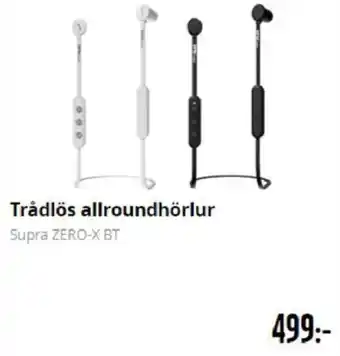 Trådlös allroundhörlur, Supra ZERO-X BT