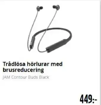 Trådlösa hörlurar med brusreducering, JAM Contour Buds Black