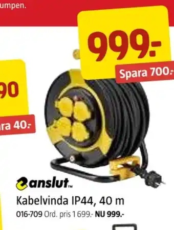 Jula Anslut kabelvinda erbjuda