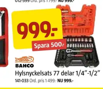 Jula Bahco hylsnyckelsats erbjuda