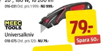 Jula Meec tools knivar erbjuda
